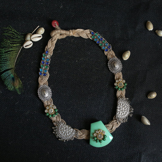 Ramya jute necklace