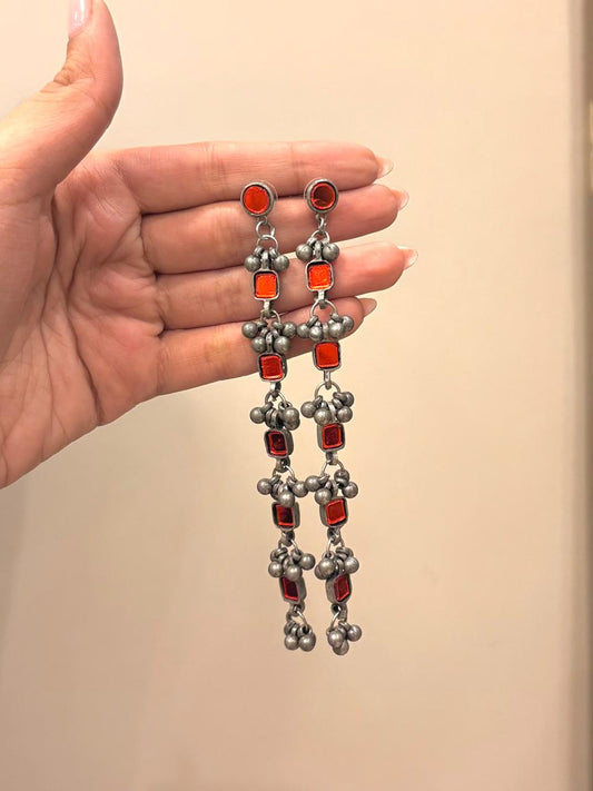 Sheesha long earrings