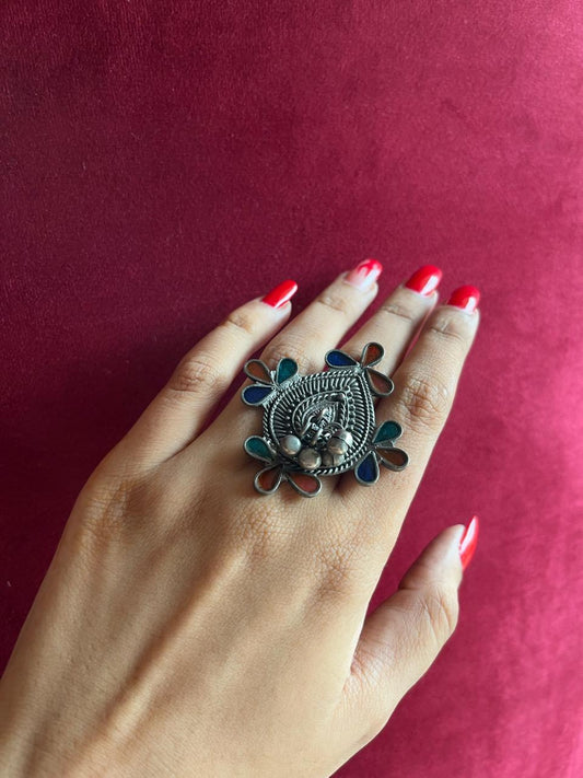 Ambi hand-painted ring