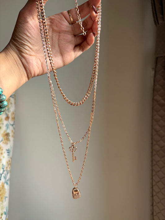 Lock n key 3 layer chain