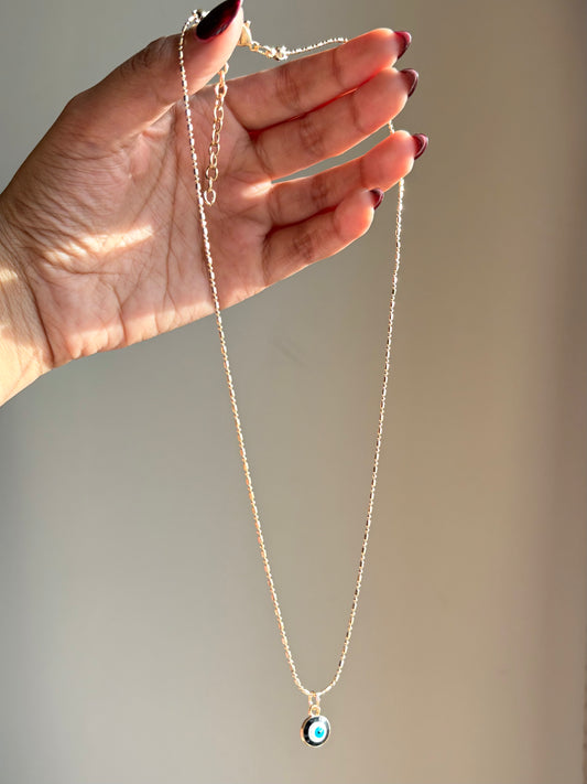 Evil eye pendent chain