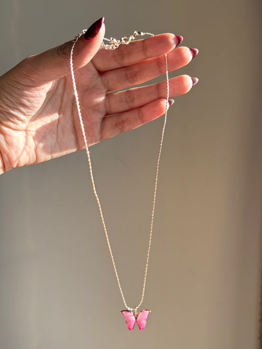 Butterfly pendent chain