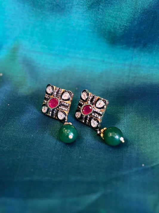Kundan Drop Earrings