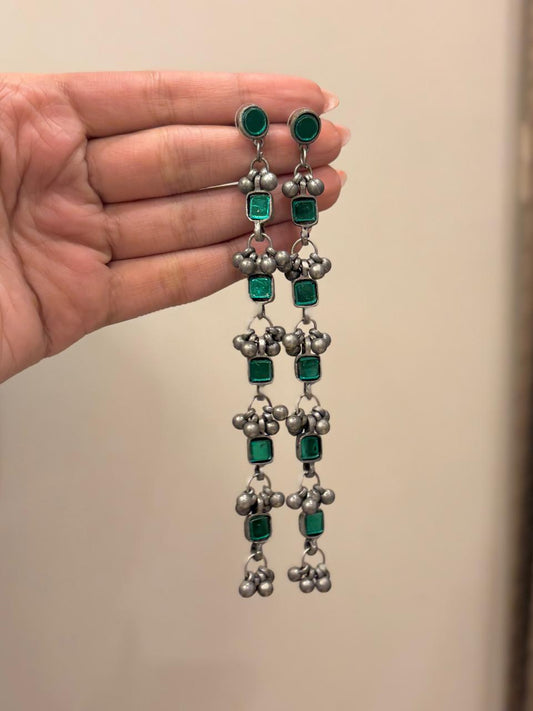 Sheesha long earrings