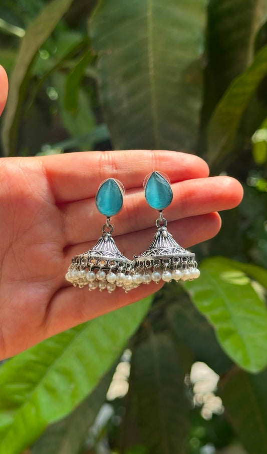 Kirti stone jhumka