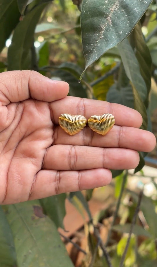 Heart shaped studs