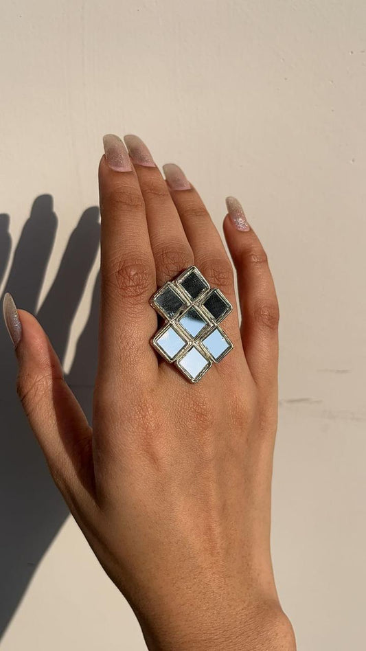 Burfi mirror ring