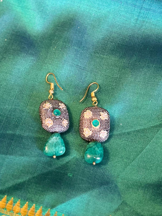 Kundan Drop earrings with hook