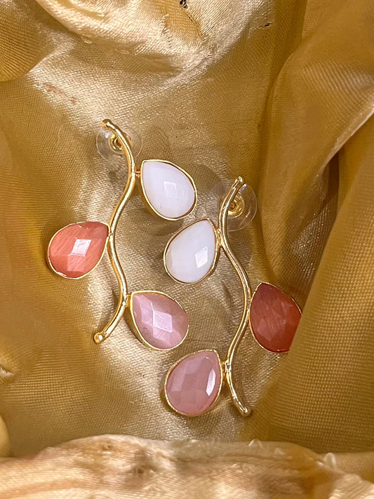 Pastel petal earrings