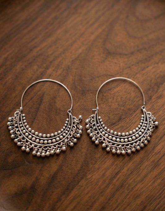 Silver hoops